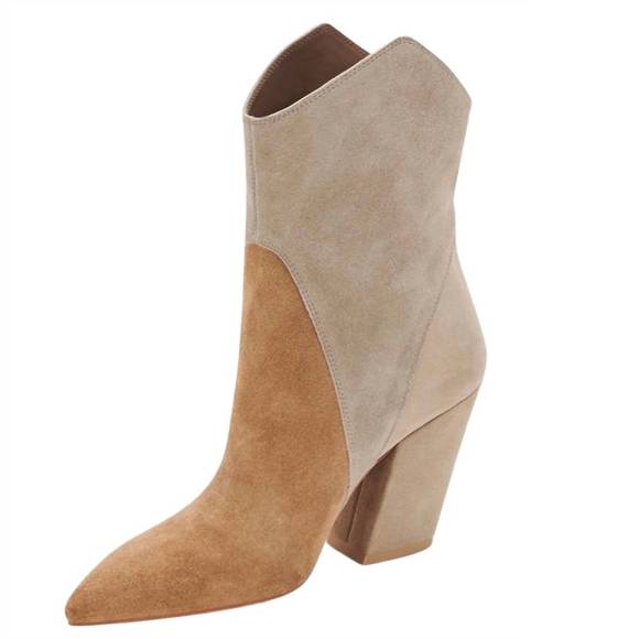 Nwt dolce vita nestly suede in taupe multi - Picture 2 of 5